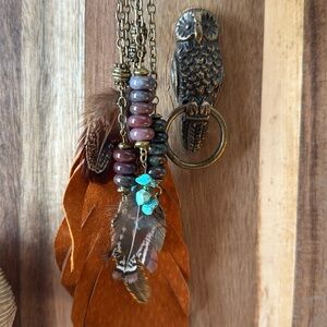 Bohemian Feather Keychain/Bag Flair